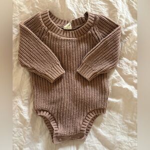 Old Navy Sweater Romper Brown 0-3 months